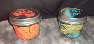 Custom Wee'd Roll UP reusable Jar with GIFT of 1/4 TOP SHELF flower (choice of strand)